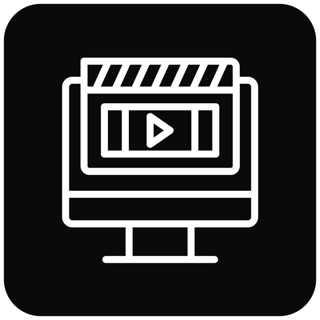 Ilustración vectorial de publicidad de películas
