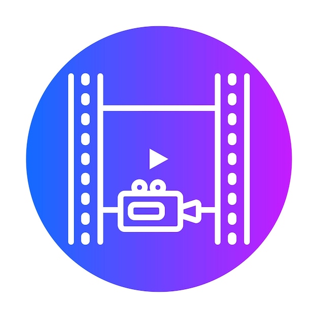Ilustración vectorial de publicidad de películas