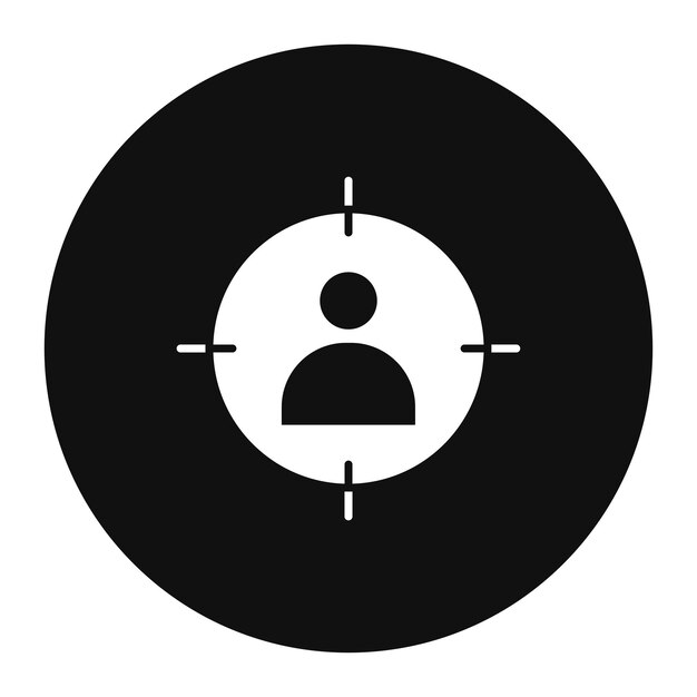 Ilustración vectorial del público objetivo