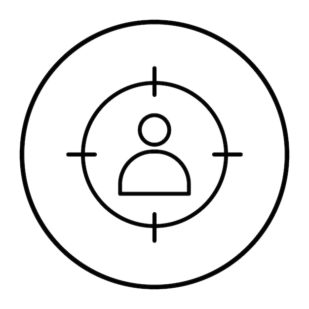 Ilustración vectorial del público objetivo