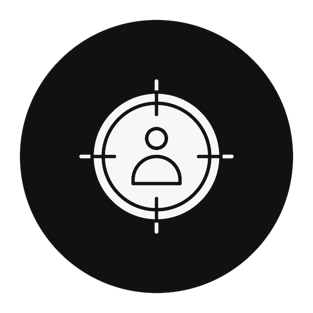Ilustración vectorial del público objetivo