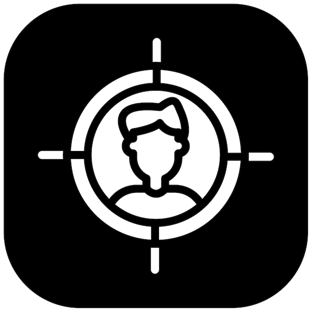 Ilustración vectorial del público objetivo