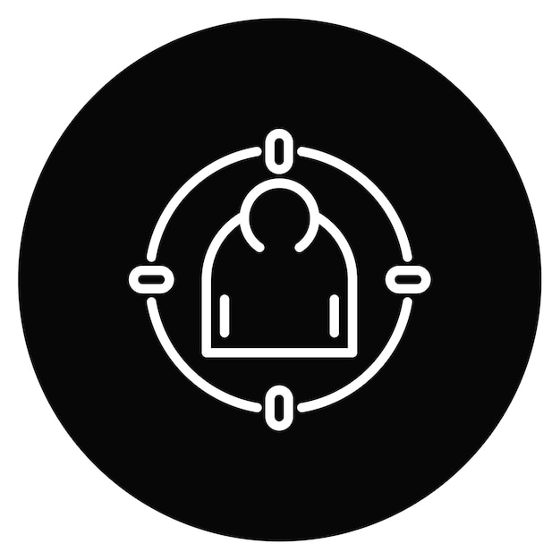 Ilustración vectorial del público objetivo