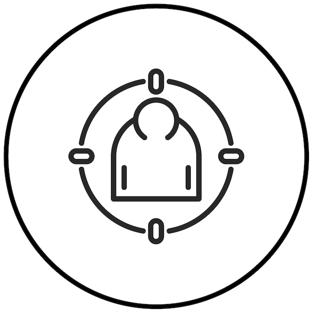 Ilustración vectorial del público objetivo