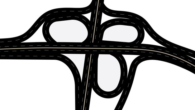 Ilustración vectorial del puente Kathipara en el cruce de Kathipara Chennai