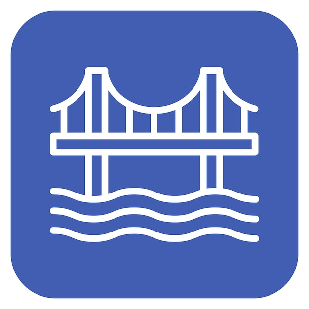 Ilustración vectorial del puente
