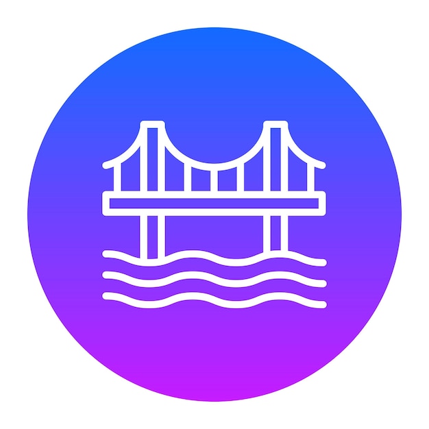 Ilustración vectorial del puente