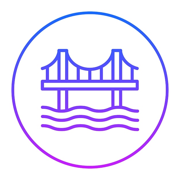 Ilustración vectorial del puente