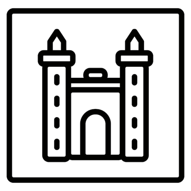 Ilustración vectorial de la Puerta de Dubai