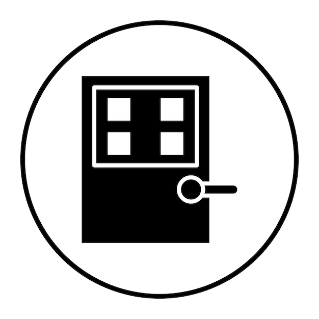 Ilustración vectorial de la puerta inteligente