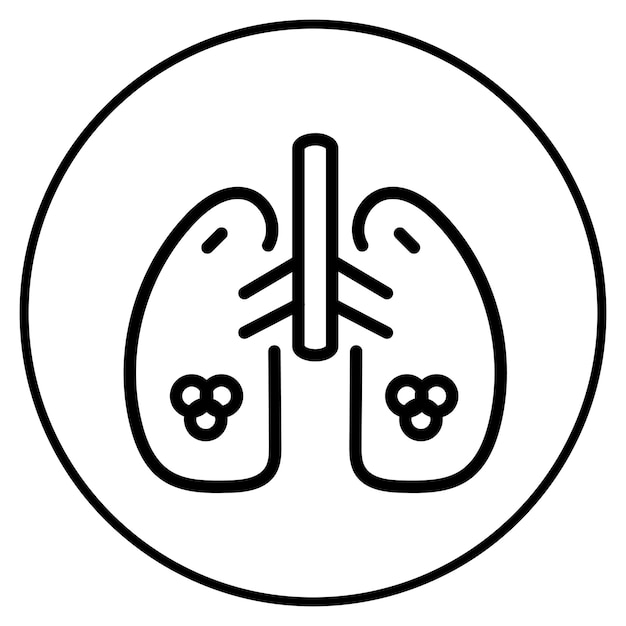 Ilustración vectorial de los pulmones