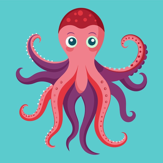 Vector ilustración vectorial del pulpo