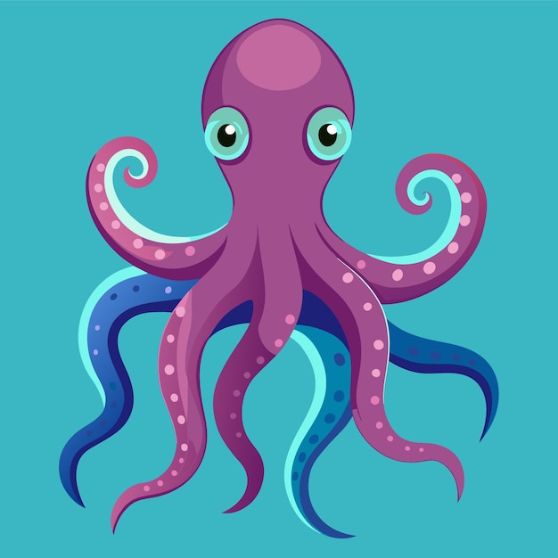 Vector ilustración vectorial del pulpo