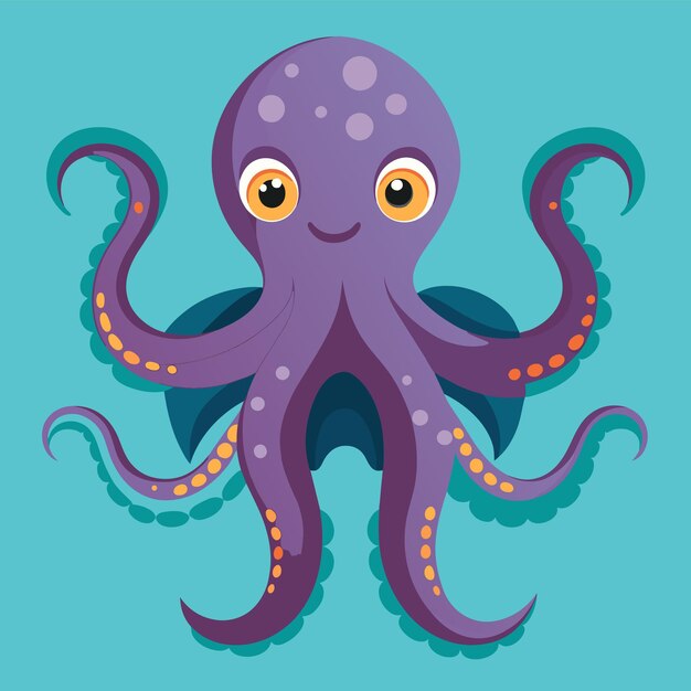 Vector ilustración vectorial del pulpo