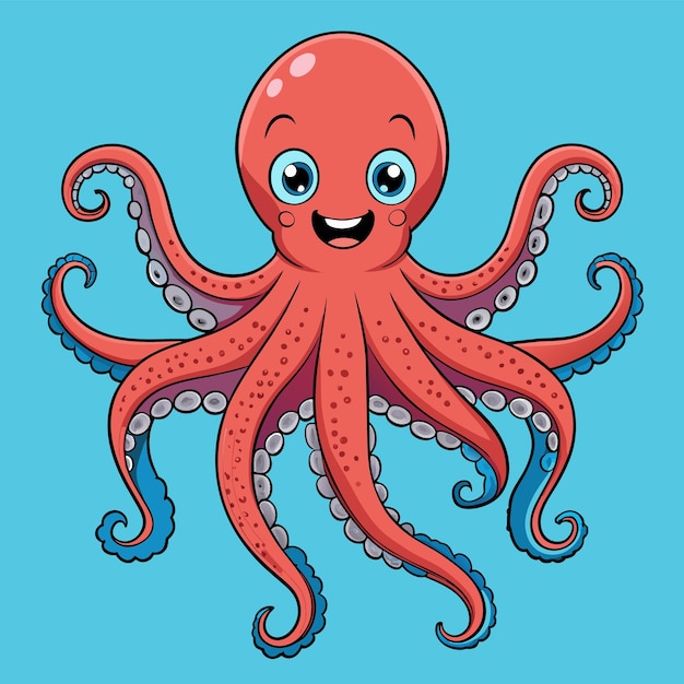 Vector ilustración vectorial del pulpo