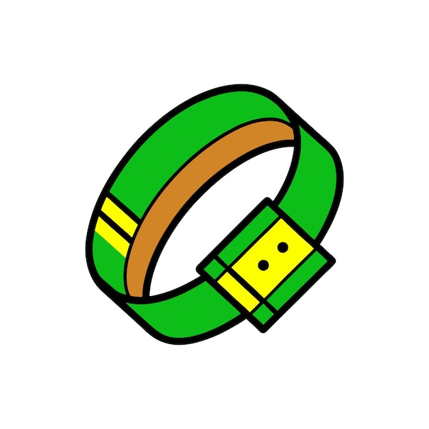 Ilustración vectorial de las pulseras verdes