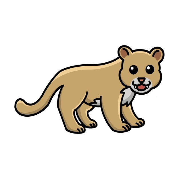 Vector ilustración vectorial de puma