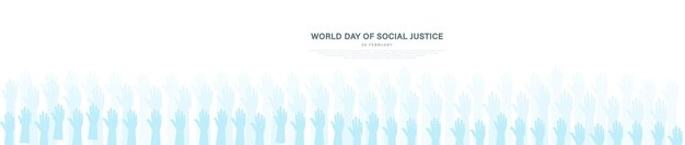 Ilustración vectorial de un puño en el Día Mundial de la Justicia Social. Día Mundial de la Justicia Social 20 de febrero.