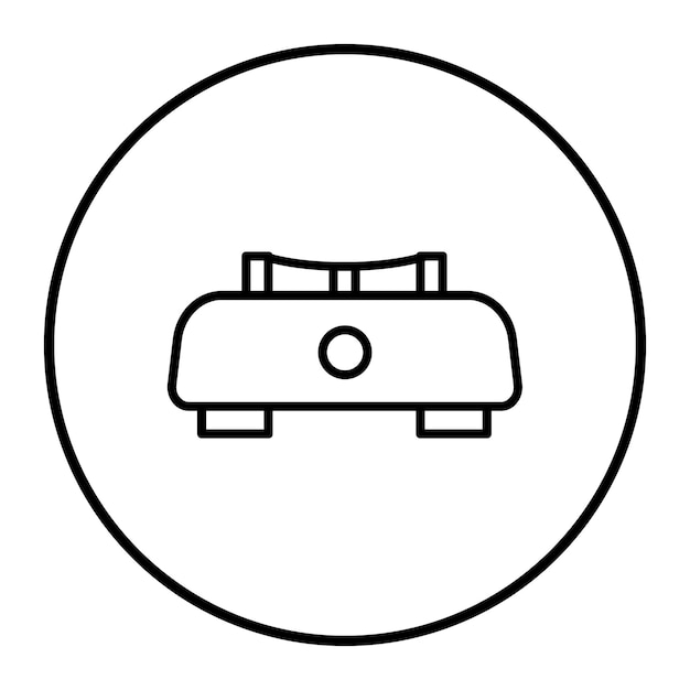 Ilustración vectorial del quemador hexadecimal