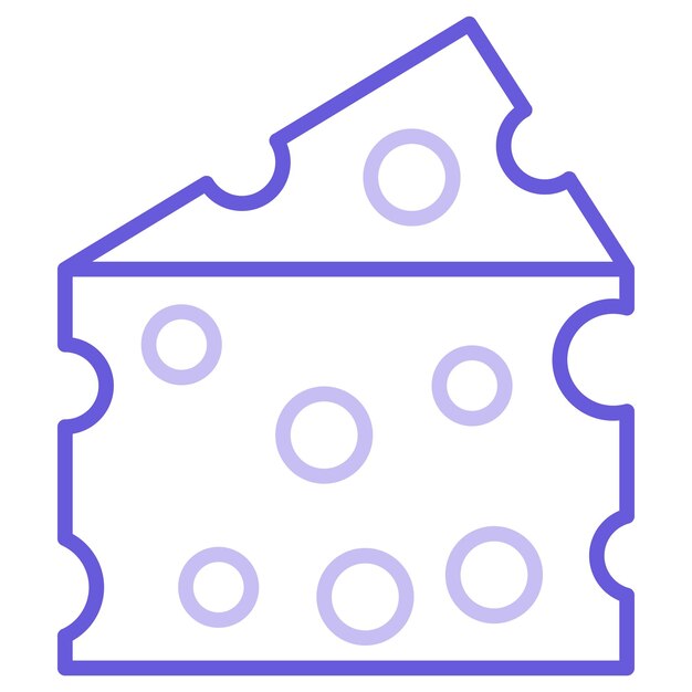 Ilustración vectorial del queso