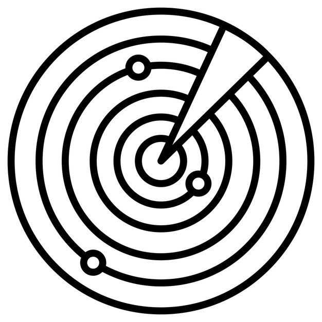 Ilustración vectorial de radar