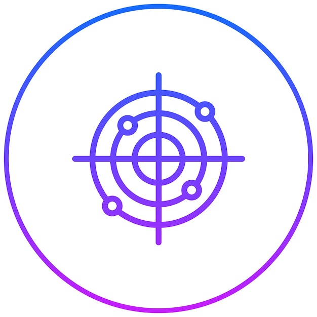 Ilustración vectorial de radar