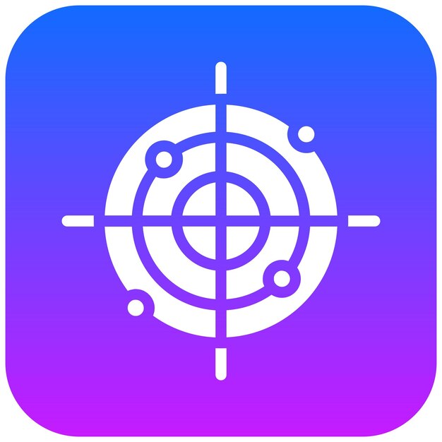 Ilustración vectorial de radar