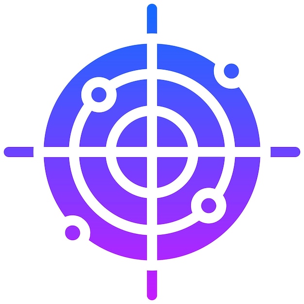 Ilustración vectorial de radar