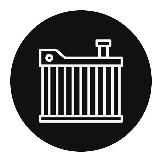 Ilustración vectorial del radiador