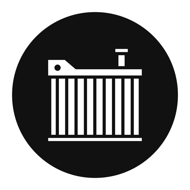 Ilustración vectorial del radiador