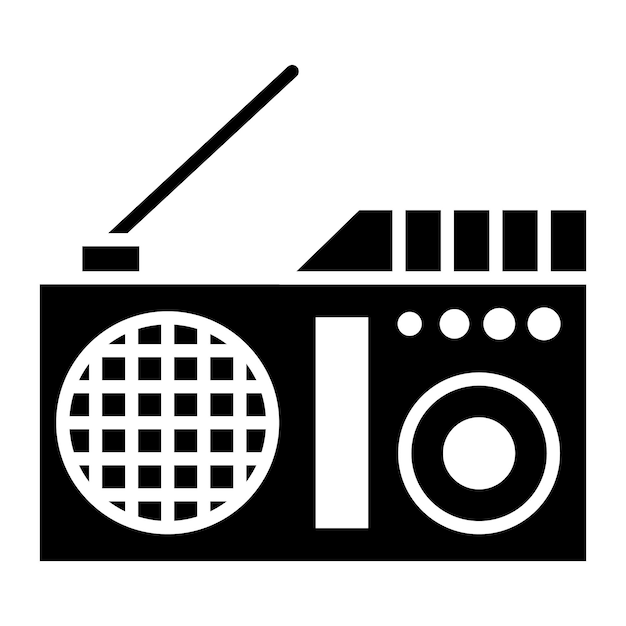 Ilustración vectorial por radio