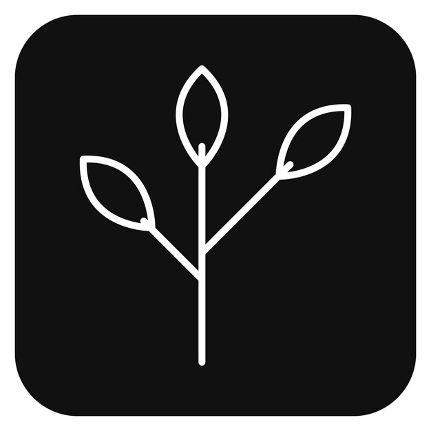 Ilustración vectorial de la rama del árbol