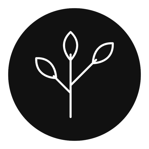 Ilustración vectorial de la rama del árbol