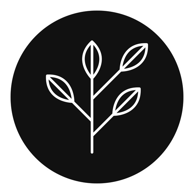 Ilustración vectorial de la rama del árbol