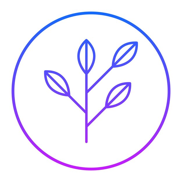 Ilustración vectorial de la rama del árbol