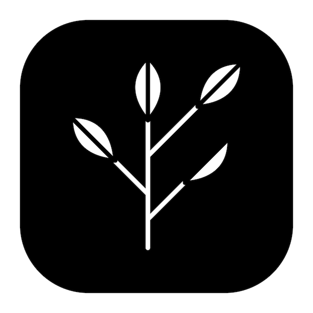 Ilustración vectorial de la rama del árbol