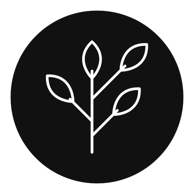 Ilustración vectorial de la rama del árbol