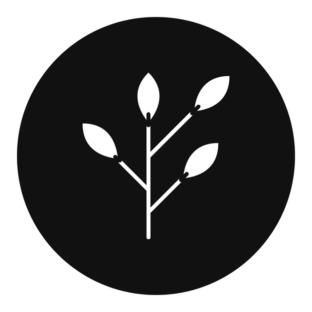 Ilustración vectorial de la rama del árbol