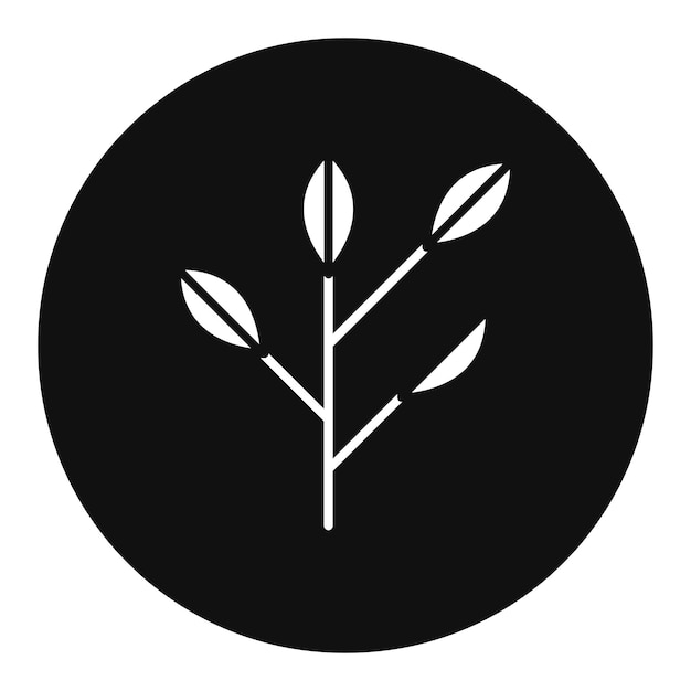Ilustración vectorial de la rama del árbol
