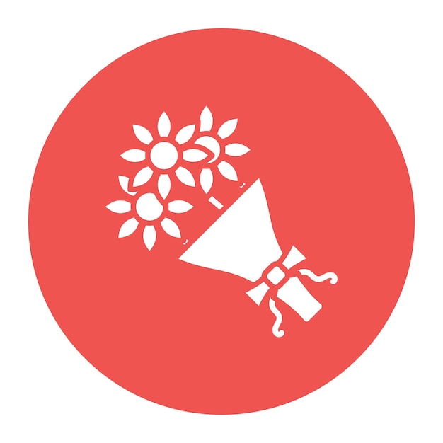 Ilustración vectorial de un ramo de flores