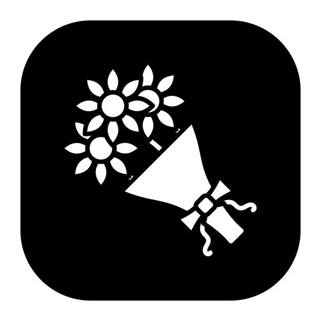 Ilustración vectorial de un ramo de flores