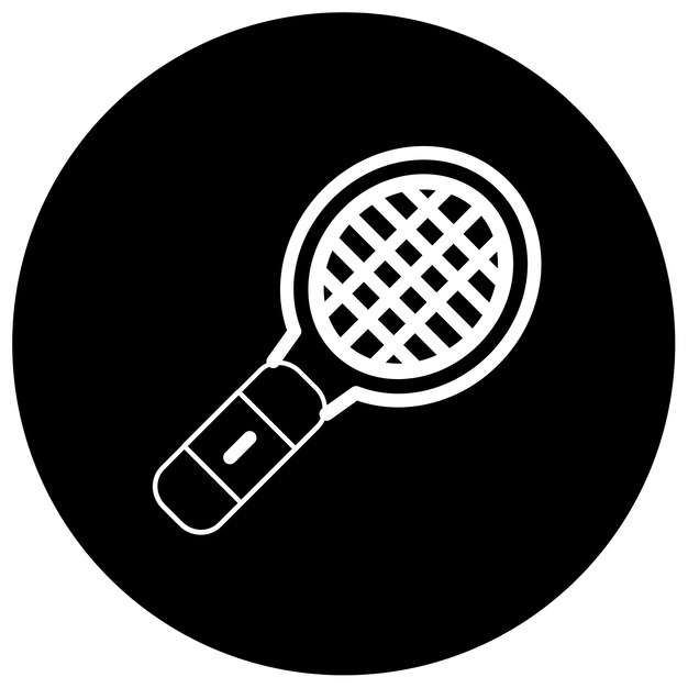 Ilustración vectorial de la raqueta de tenis
