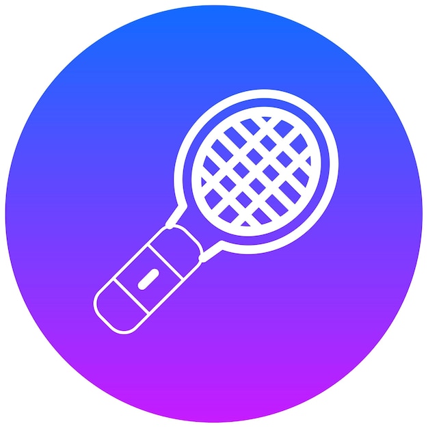 Ilustración vectorial de la raqueta de tenis