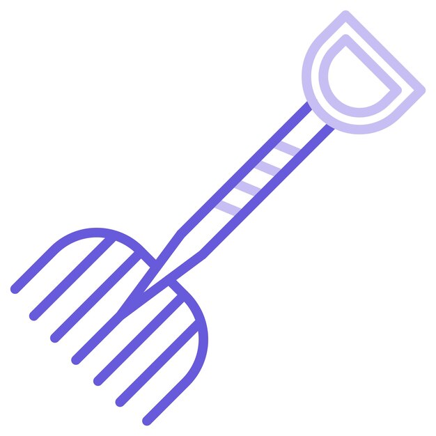 Ilustración vectorial de rastrillo