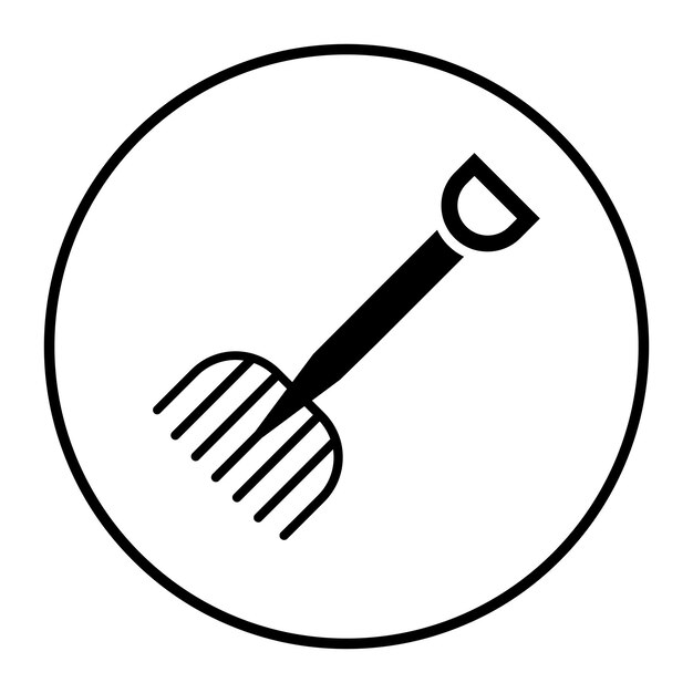 Ilustración vectorial de rastrillo