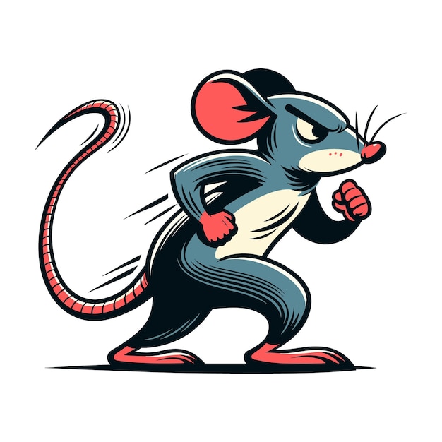 Ilustración vectorial de ratas de dibujos animados