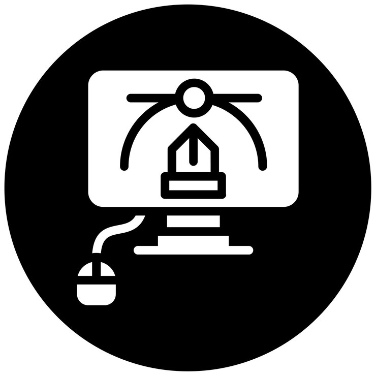 Vector ilustración vectorial del ratón por computadora