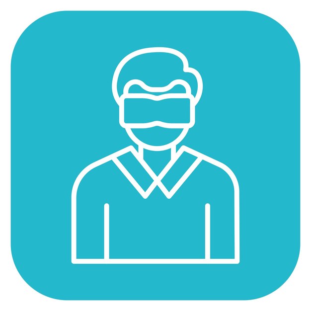 Ilustración vectorial de realidad virtual