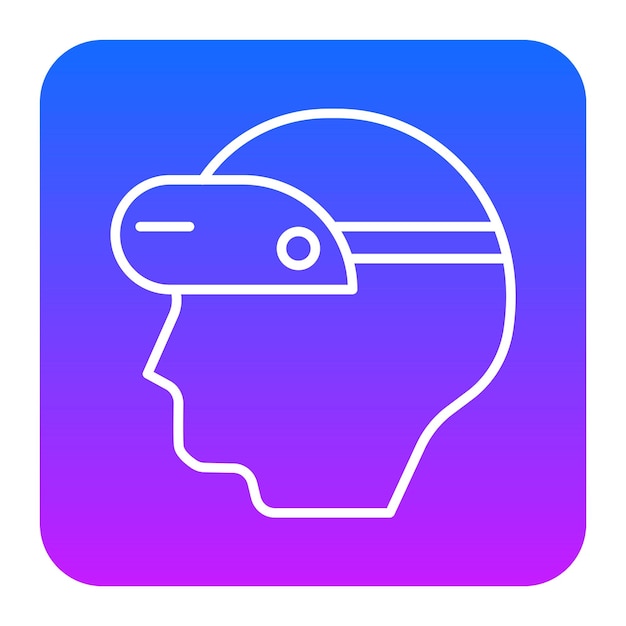 Ilustración vectorial de realidad virtual