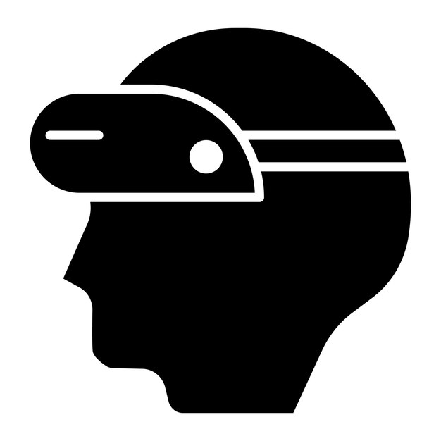 Ilustración vectorial de realidad virtual
